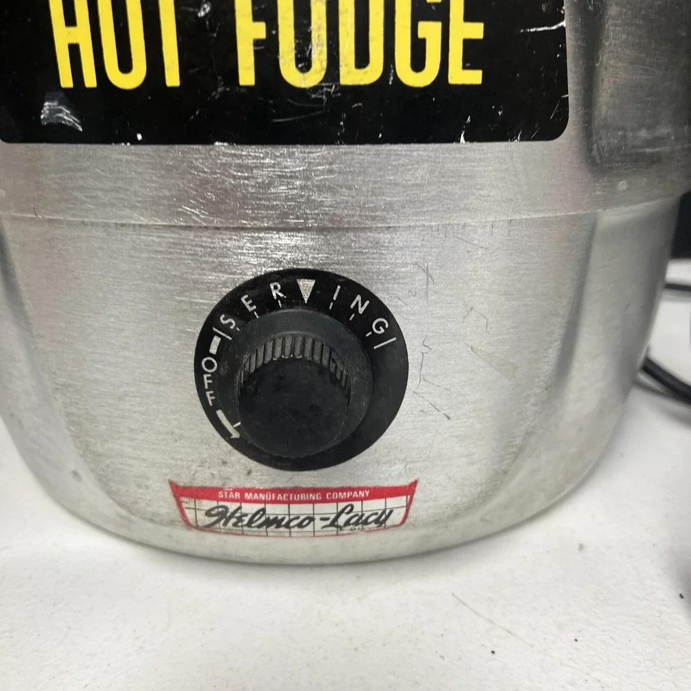 Vintage HELMCO'S Hot Fudge Chocolate Warmer Working